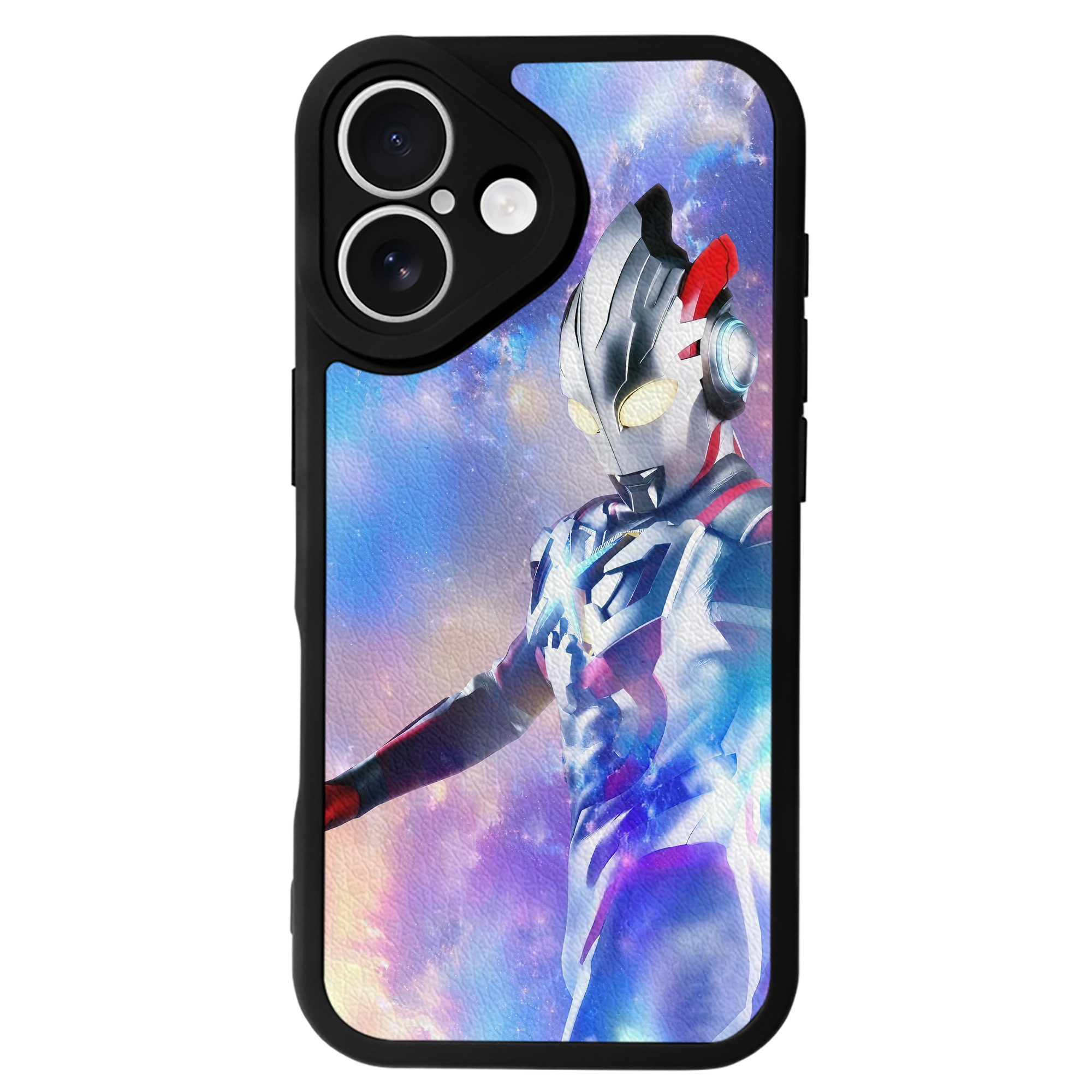 （画像用） ウルトラマン Ultraman 【iPhone 16シリーズ対応】シリコンスマホケース（レザー調） 材質：シリコン